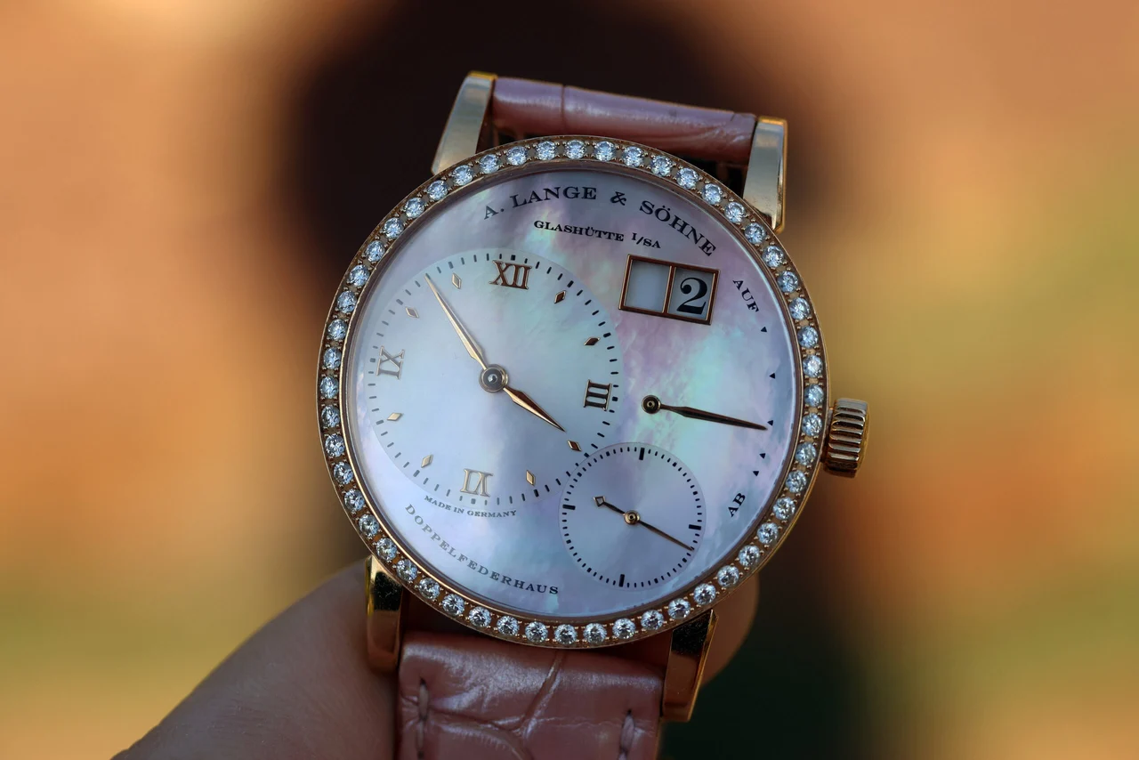 A. Lange & Sohne Lange & Söhne Little Lange 1 “Soirée” ref. 813.047 Pink M A. Lange & Söhne Little Lange 1 “Soirée” ref. 813.047 Pink M 36 mm kol saati
