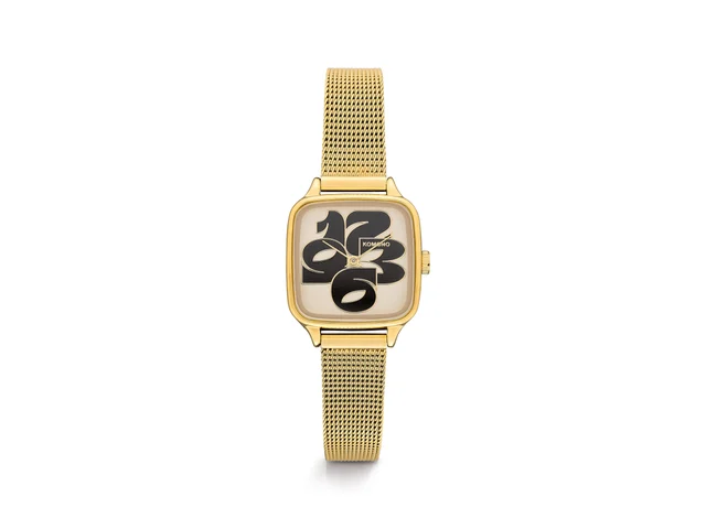 Komono Kate Royale Cameo Gold Noir KOM-W4218 kol saati