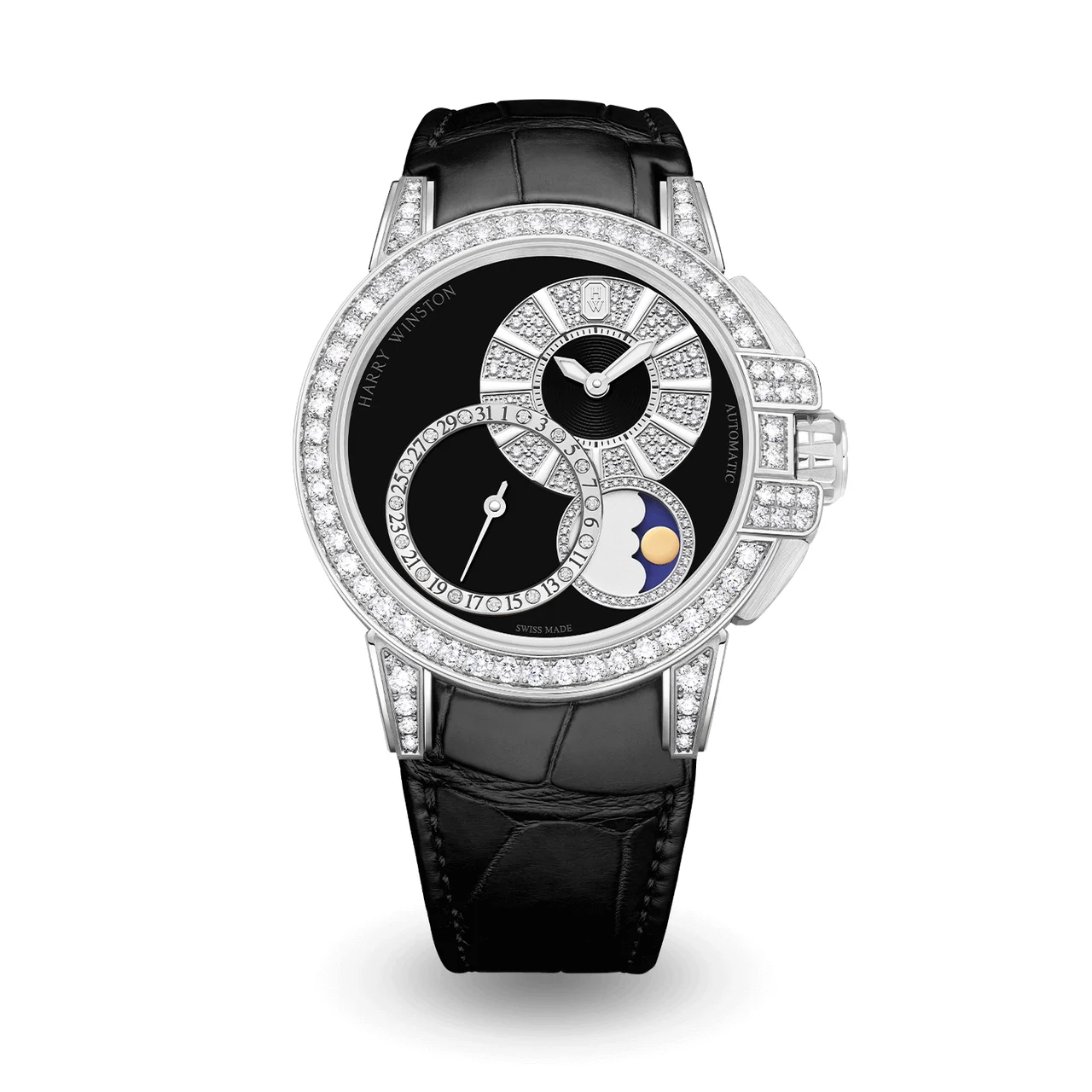 Harry Winston Ocean OCEAMP42WW006 42 mm kol saati