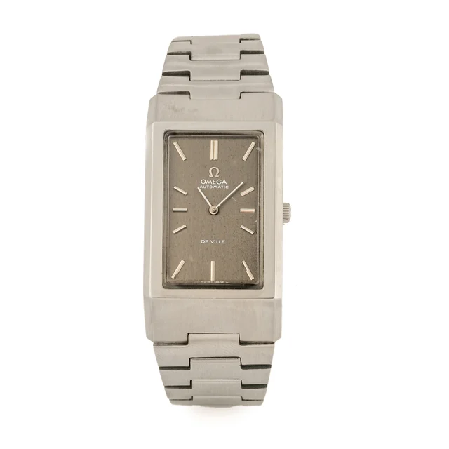 OMEGA Ref. 155.007, self-winding, rectangular; “deville”; stainless steel kol saati