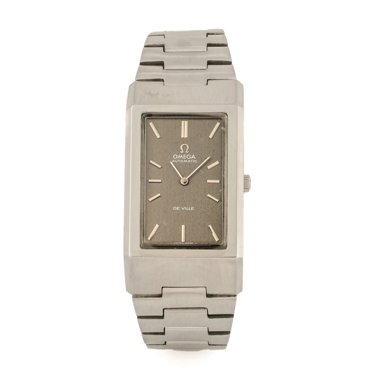 OMEGA Ref. 155.007, self-winding, rectangular; “deville”; stainless steel kol saati