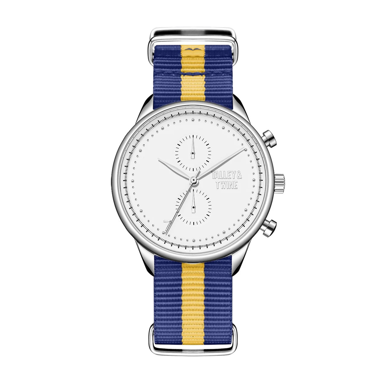 Talley & Twine Watch Company W-wht-blugld-canvas 41 mm kol saati
