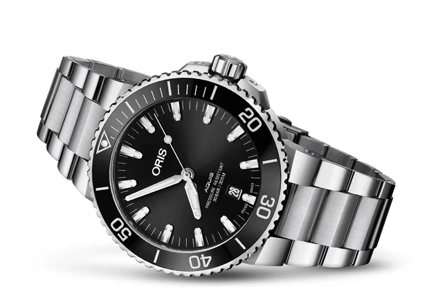 Oris Aquis Date 01 733 7730 4134-07 8 24 05PEB kol saati