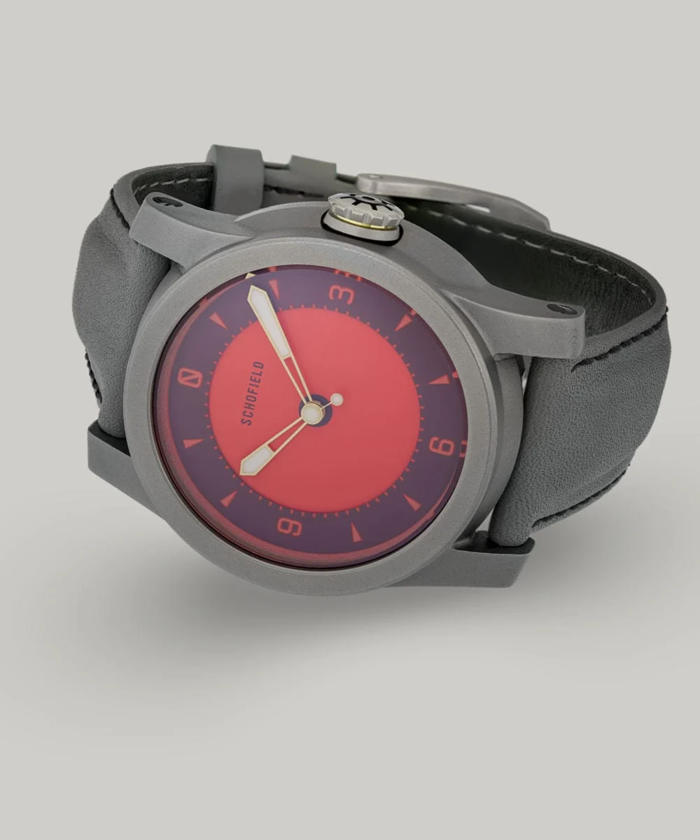 Schofieldwatchcompany titanium-watches-strange-lights-nqr 44 mm kol saati