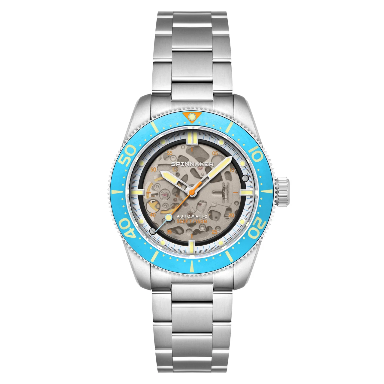 Croft 42 Skeleton Automatic Blue Ceramic SP-5134-77 kol saati