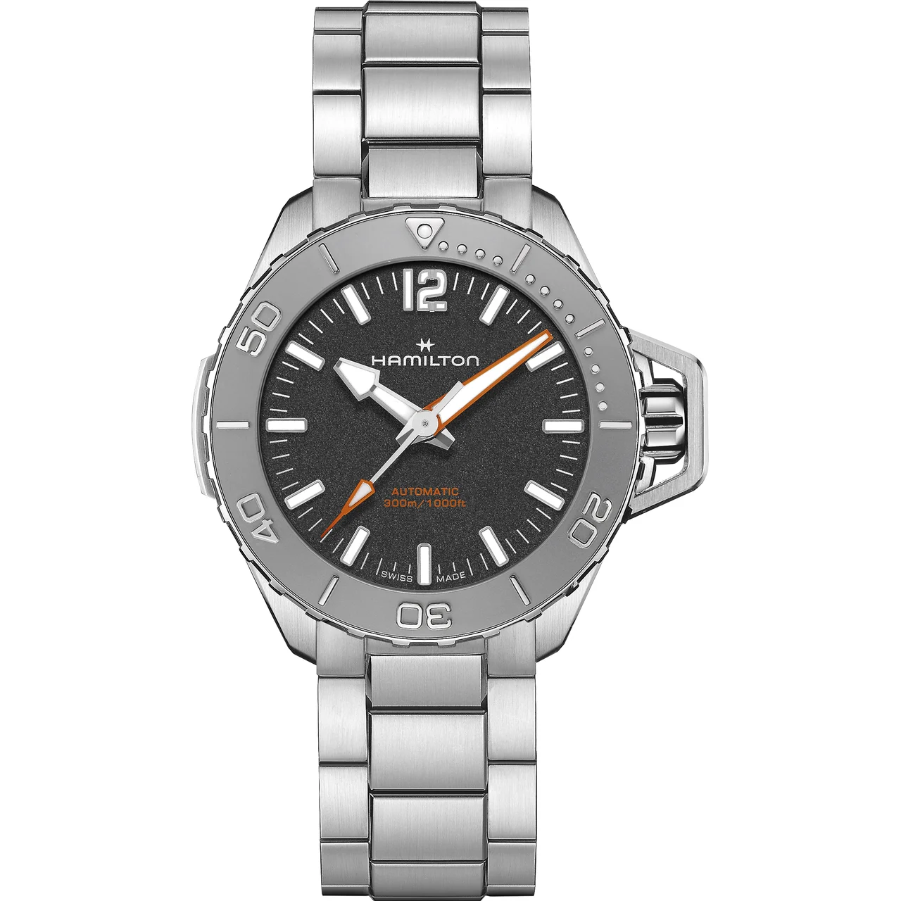 Hamilton Khaki Navy Frogman Auto H77485130 41 mm kol saati