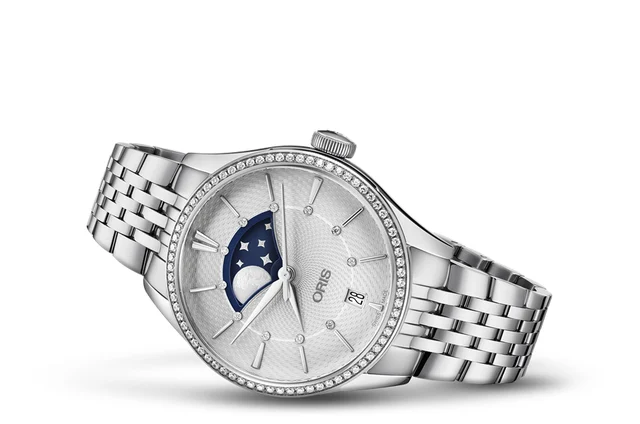 Oris Artelier Grande Lune, Date Diamonds 01 763 7723 4951-07 8 18 79 kol saati