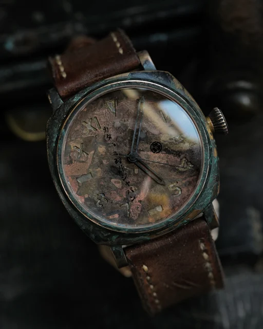 KATABAMI WATCH JAPAN 【STOCK】The Shikaku “Sabi” BRONZE kol saati