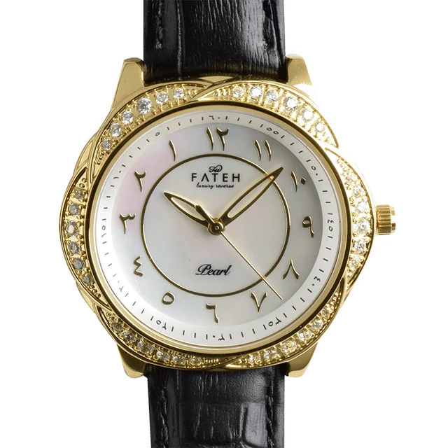 Fatehwatches Pearl Gold kol saati