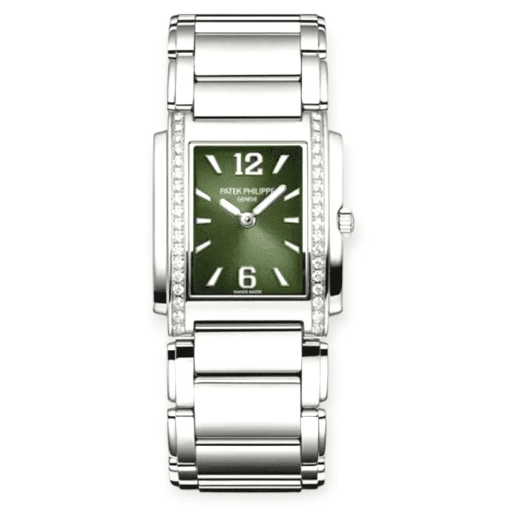 Patek Philippe Watch Green Dial 25 Pre-Owned Patek Philippe Twenty-4 Ladies Watch Green Dial 25 30 mm kol saati