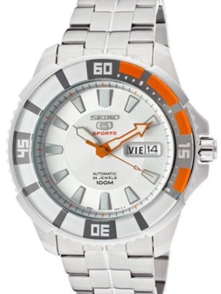 Seiko Sports 5, 24-Jewel Automatic Watch with Day and Date Window #SRP201 SRP201K1 kol saa