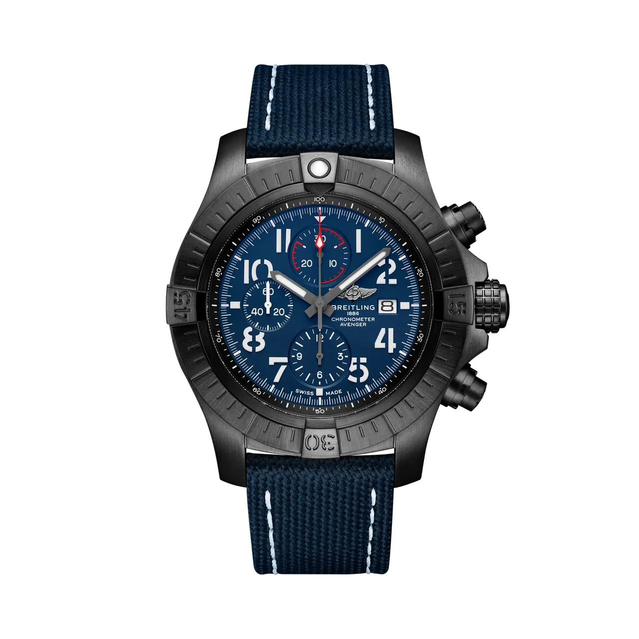 Breitling Super Avenger Chronograph 48 Night Mission V13375101C1X2 48 mm kol saati