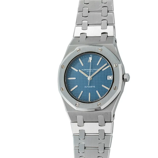 Audemars Piguet AUDEMARS PIGUET REF. ST4100, ROYAL OAK , STEEL, BLUE DIAL kol saati