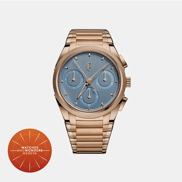 Parmigiani Fleurier Tonda PF Chronograph 40mm Rose Gold Mineral Blue kol saati