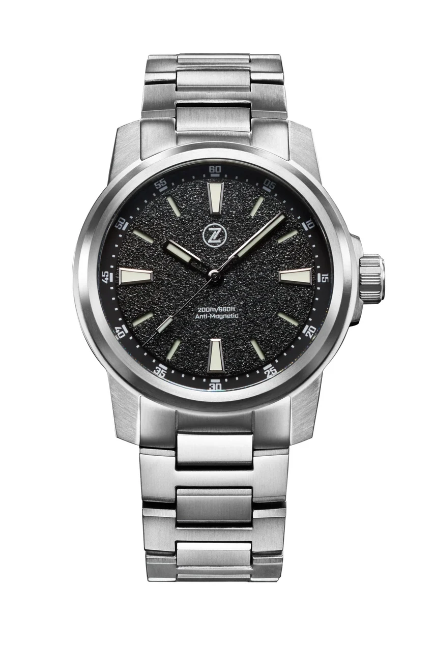 Zelos Aurora Field 42mm Ti 'Granite Black' 42 mm kol saati