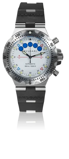 Bulgari Ref. SD 40 S RE, self-winding, chronograph, “5-dot” recorder; “Diagono Professiona