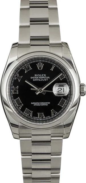 Rolex Datejust 116200BKRO Roman Dial kol saati
