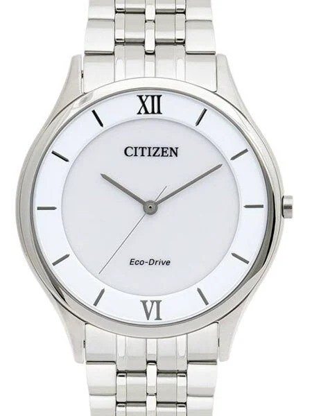 Citizen Ultra-Thin Stiletto Eco-Drive Dress Watch with White Dial and Sapphire Crystal #AR