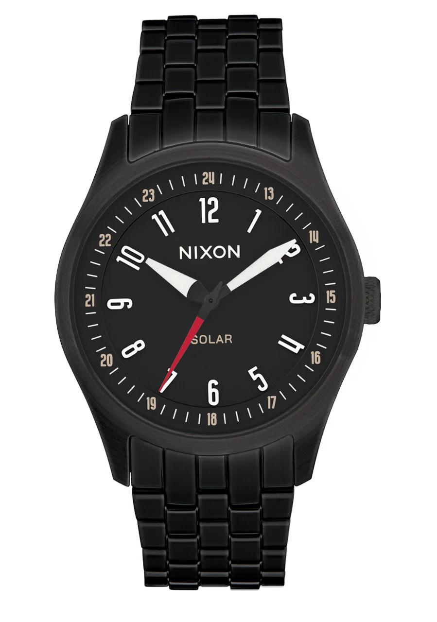 Nixon US Echo 38 - Black / Black A1413-004-00 38 mm kol saati