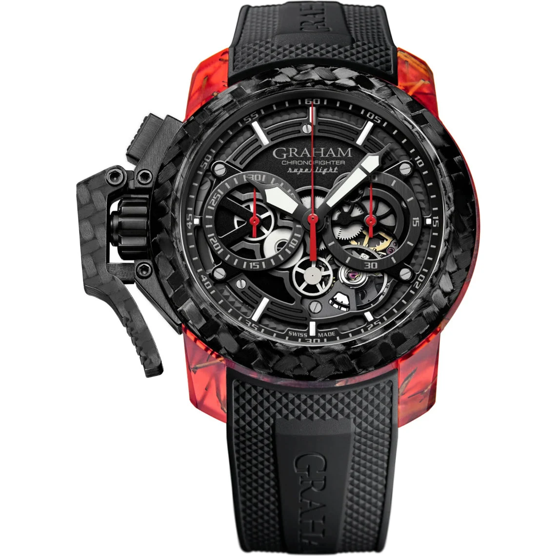 Graham Chronofighter Superlight Carbon Skeleton 2CCCK.B41A 47 mm kol saati