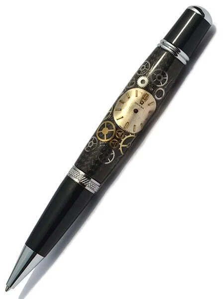 Pen Artisan Crafted Collectable made with an Omega dial and assorted gears, cogs, screws and bridges #WPP201BP kol saati