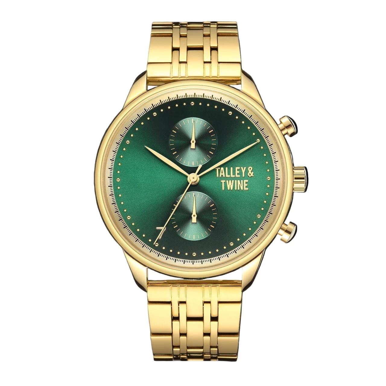 Talley & Twine Watch Company M-green-gold-metal 46 mm kol saati