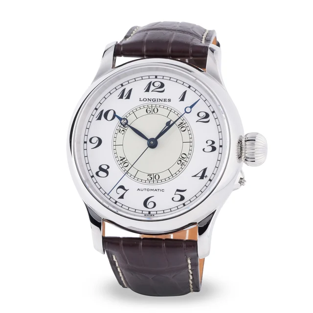 Longines LONGINES REF. L2.713.4.13.0, WEEMS SECOND-SETTING WATCH,STEEL, LIMITED NO 913 kol
