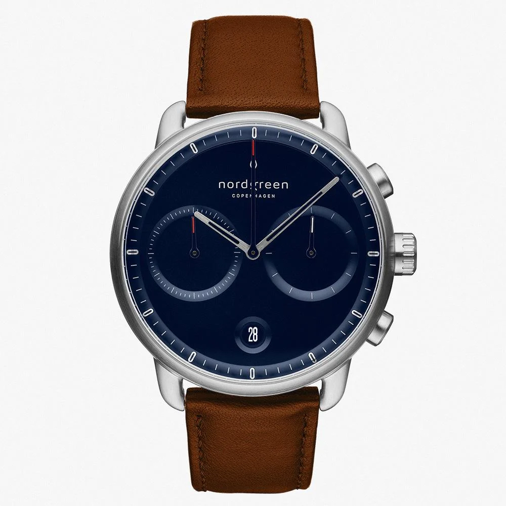 Nordgreen Pioneer 42mm PI42SILEBRNA 42 mm kol saati
