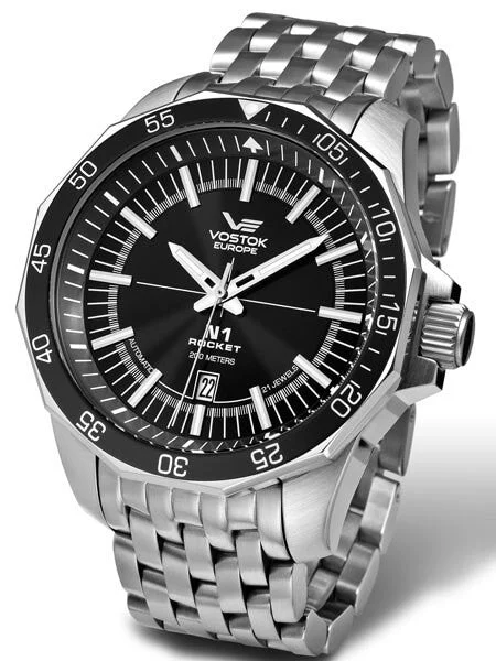 Vostok Europe Vostok-Europe N1 Rocket Russian Automatic Dive Watch with Bracelet 2255146B 46 mm kol saati