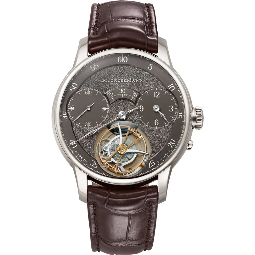 Moritz Grossmann Tourbillon Tremblage White Gold Argenté Dial MG-TWRG kol saati