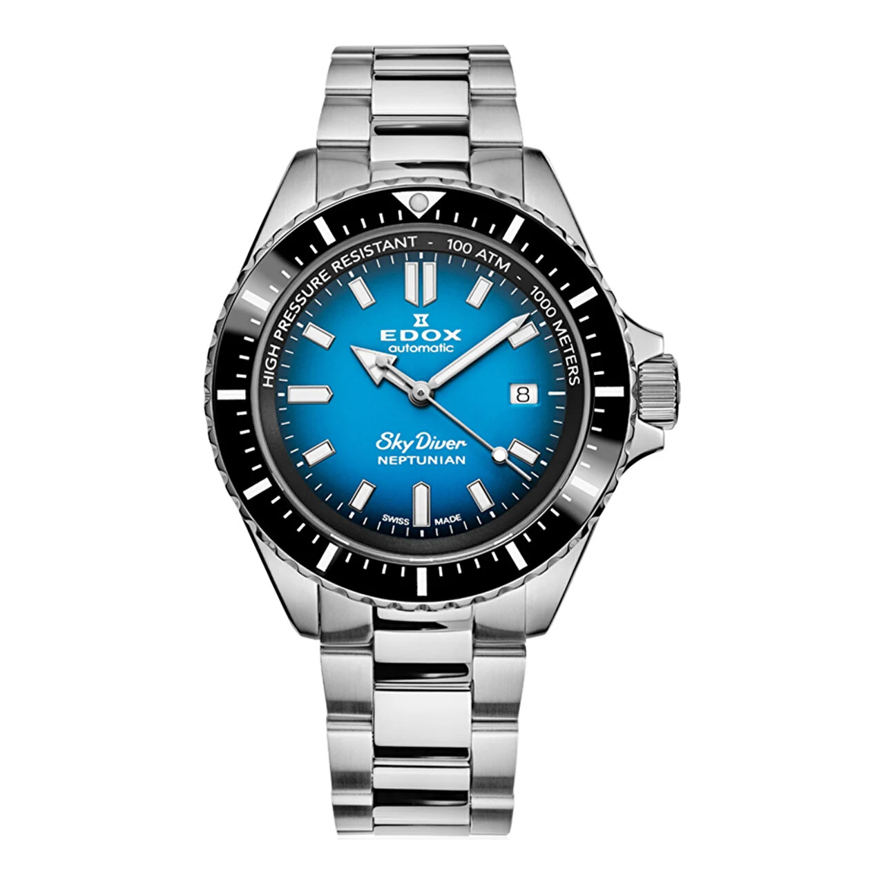 EDOX Neptunian 80120-3NM-BUIDN 44 mm kol saati