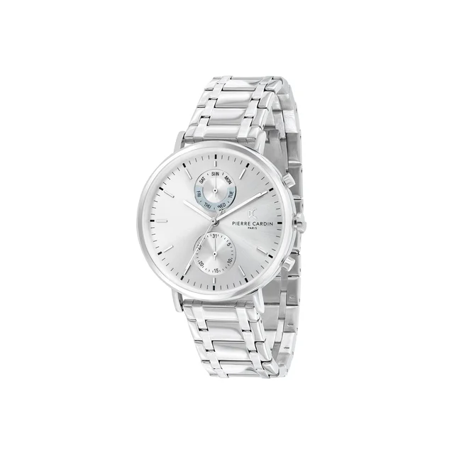 BONNE NOUVELLE MENS Bonne Nouvelle Multifunction White Dial with Metal Links Strap CBN.305