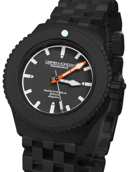Obris Morgan Nevon Automatic Grey Dial PVD Watch with Robust Bracelet #NEVON-BPGO kol saat