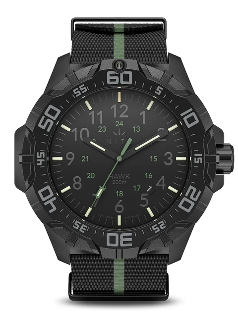 Nite Watches HAWK231BWC2CT25GREEN kol saati