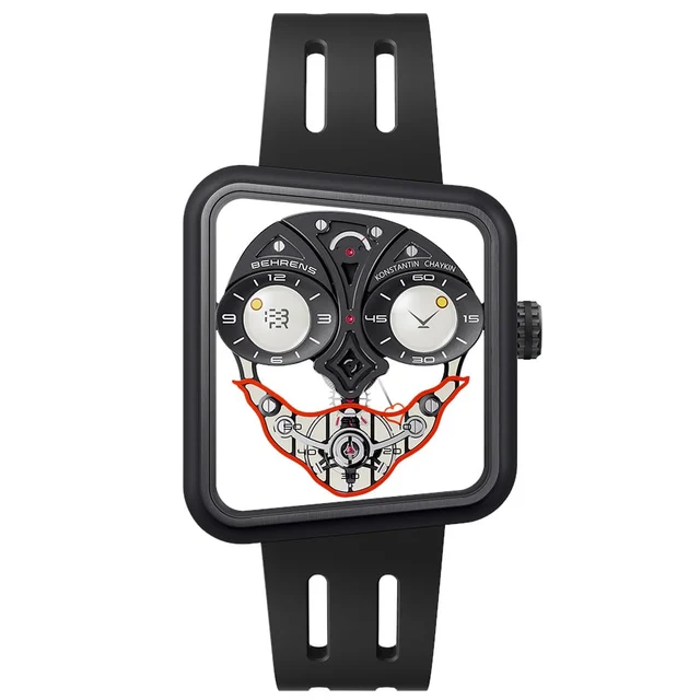 Behrens Ace of Hearts - x Konstantin Chaykin Black BHR033SPBLK01 kol saati