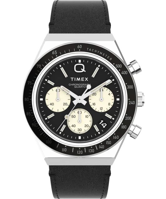 Timex Chronograph 40mm Leather Strap Watch TW2V42700 kol saati