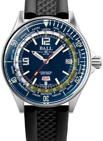 Ball Watch Co. Engineer Master II Diver Worldtime Blue - Ltd Ed 1000pcs Ref. DG2232A-PC-BE DG2232A-PC-BE/BALL 42 mm kol saati