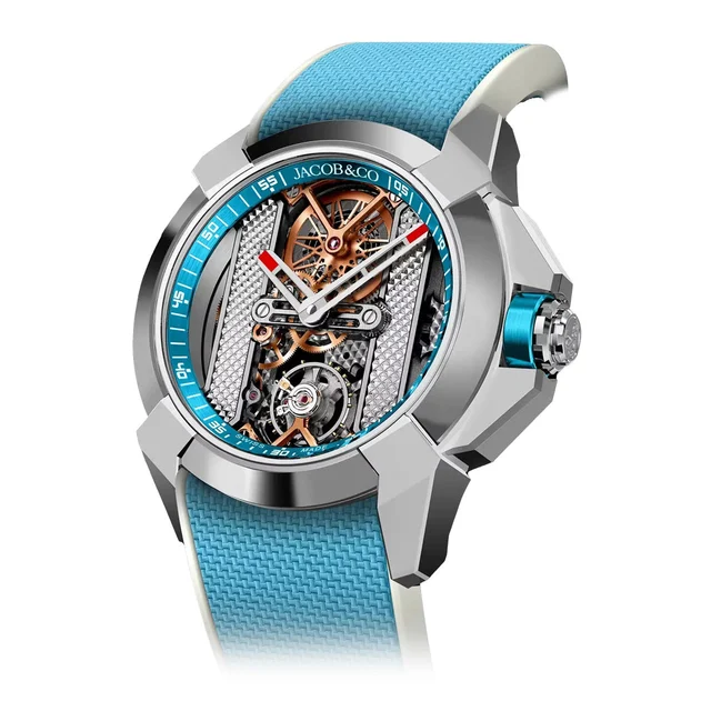 Jacob & Co. Jacob & Co. Epic X Bridges Light Blue EX120.10.AC.AB.A kol saati