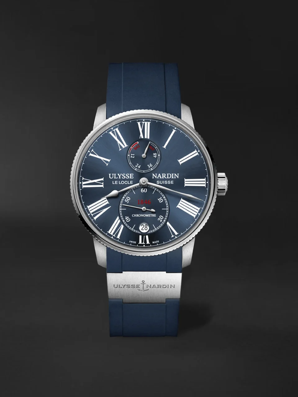 Ulysse Nardin Marine Torpilleur 1183-310-3/43 42 mm kol saati
