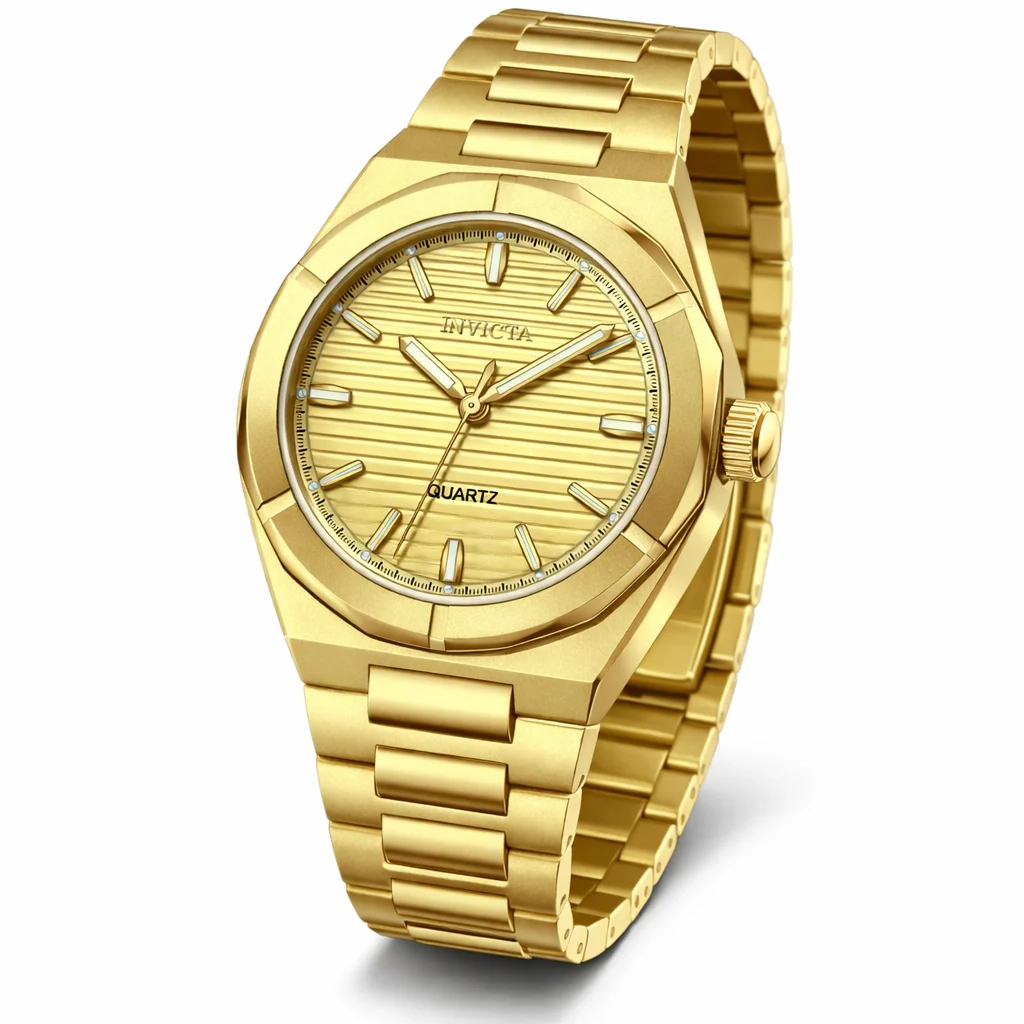 Invicta Celestial Polaris Watch - 42mm. Gold (69207) 42 mm kol saati