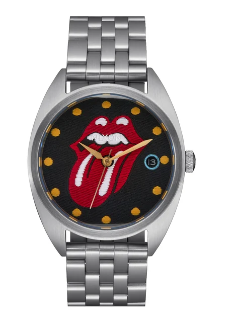 Nixon US Rolling Stones Primacy - Silver / Black A1352-625-00 kol saati