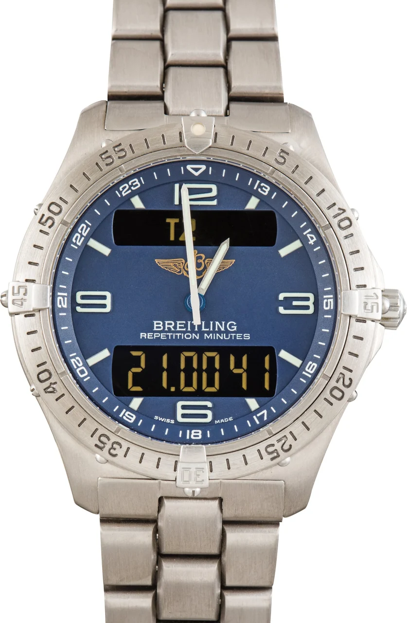 Breitling Aerospace Professional Blue Dial E56062/C236 kol saati