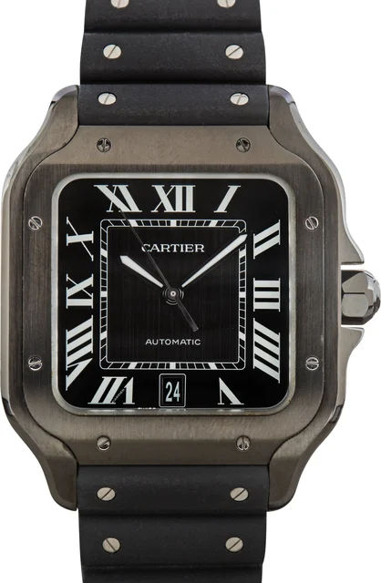 Cartier Santos De Watch Large ADLC Steel WSSA0039 kol saati