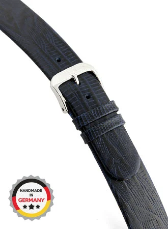 RIOS Grained Leather Bolivia - Ocean Blue - Teju Lizard Grained 4212/RI kol saati
