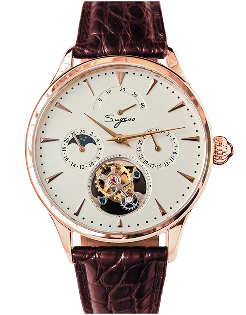 Sugess Tourbillon Master SU8007GC-B 41 mm kol saati