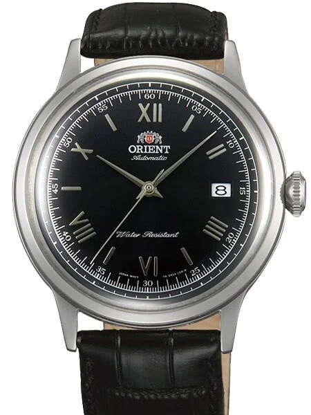 Orient Scratch and Dent - Bambino 2nd-Gen Automatic Dress Watch with Black Dial, Silver Ha
