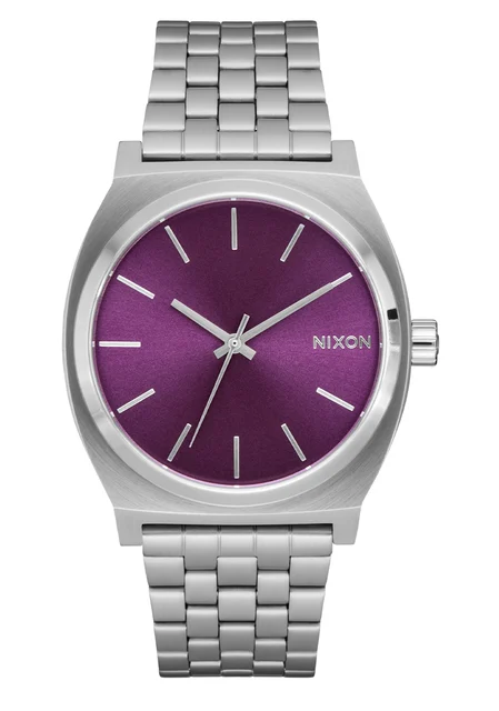 Nixon US Time Teller - Silver / Purple Sunray A045-5390-00 kol saati