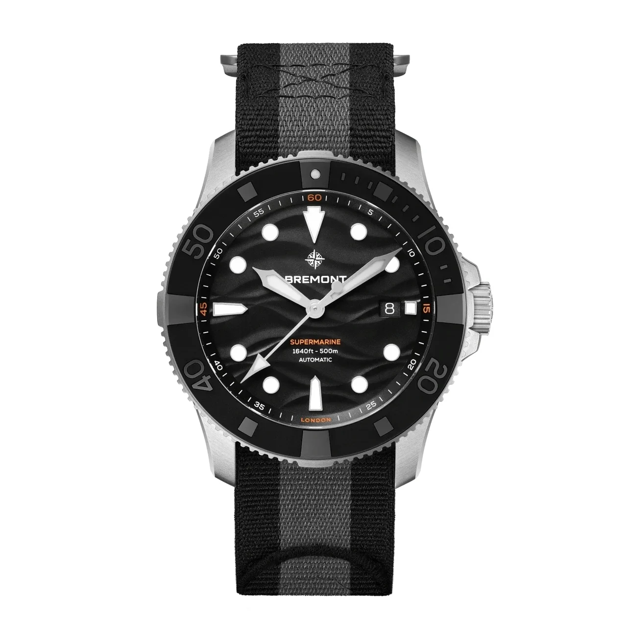Bremont Supermarine SM43-DT-SS-BK-N-S 43 mm kol saati