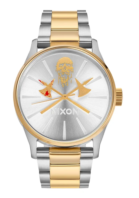 Nixon US Liquid Death Sentry - Gold / Silver A1386-5167-00 kol saati