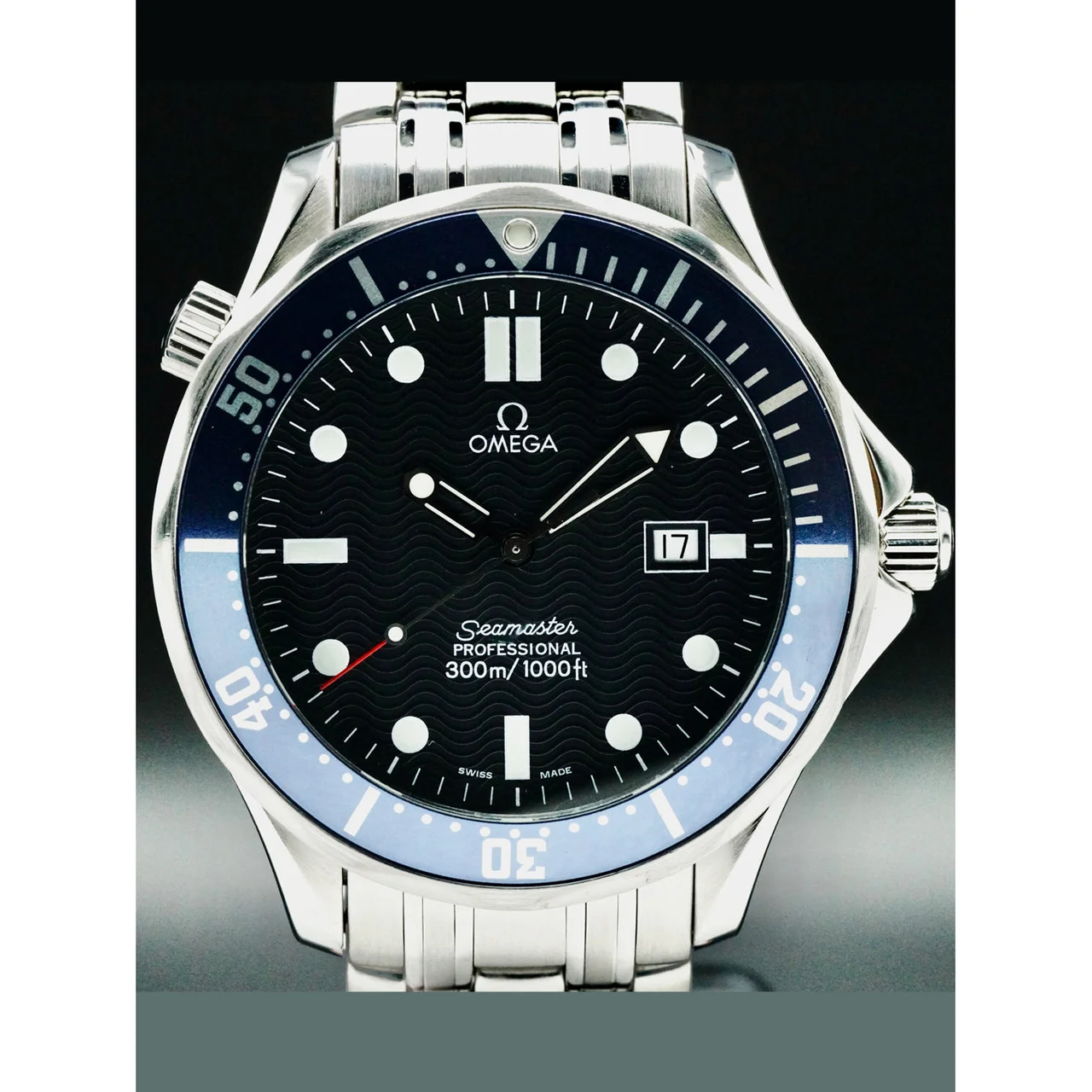 OMEGA Quartz Blue 210000054722 41 mm kol saati